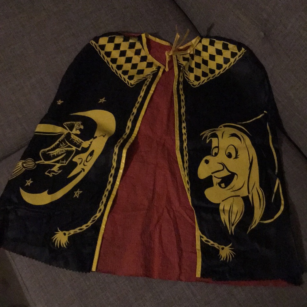 Vintage Ben Cooper Halloween Costume Cape Disney